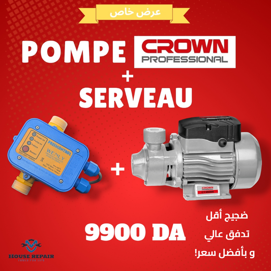 pompe a eau CROWN + cerveau