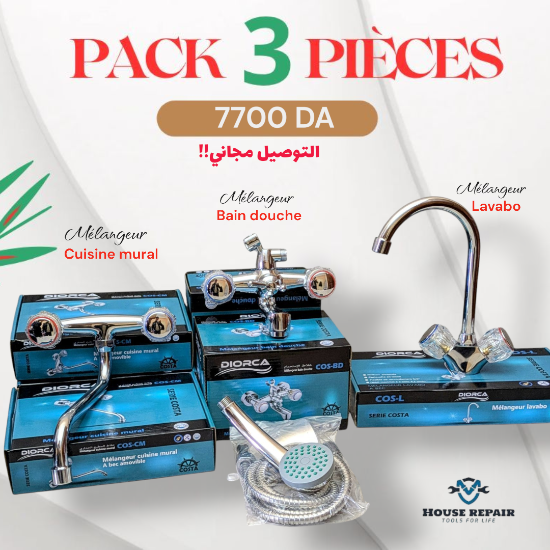 -pack 3 pièces mélangeur
