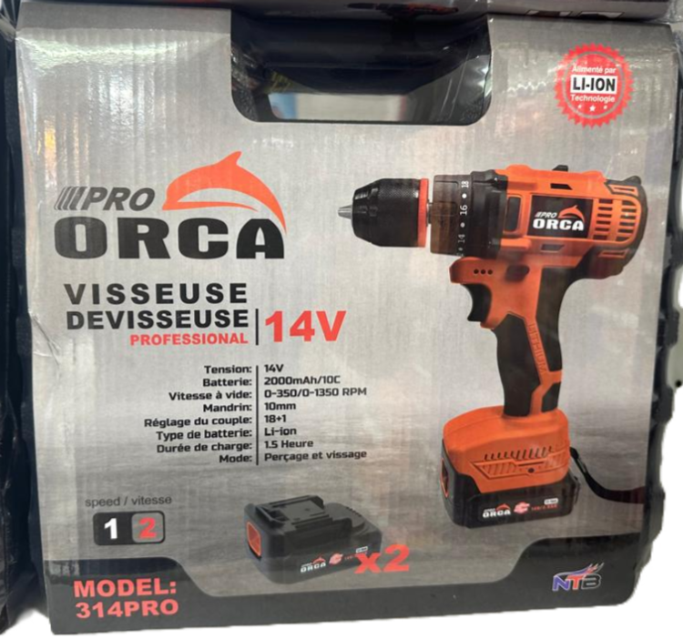 A8-Visseuse Perceuse 14V CD314 ORCA
