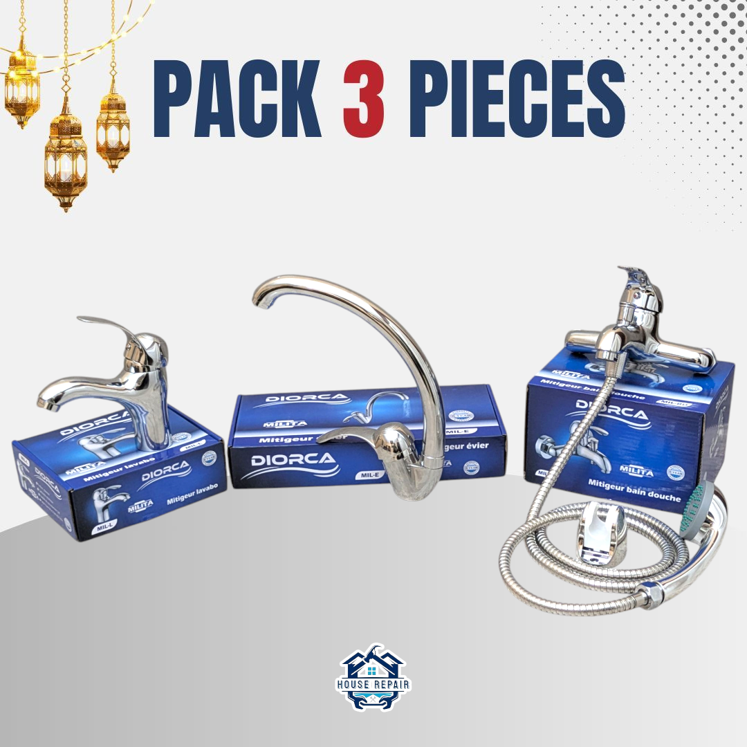 pack 3 mitigeur DIORCA